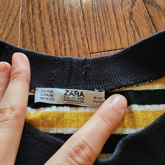 Zara retro stripped blouse - Picture 2 of 4